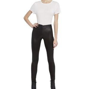 Alice + Olivia Black High-Waisted Leggings